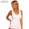 Gzxisi Dames Draadloze Cami Tank Top Slanke Body Shaper Bra Vest Camisole Verwijderbare Pads Afslanken Shapewear Taille Trainer Corset LJ201209