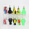 oil burner pipe unbreakable silicone smoking tobacco water Nectar kits with 10mm Titanium Tip DHL