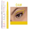 Yeni Varış Cakaila Mat Eyeliner Jel Kalem 18 Renkler Seçenek Giymek Kolay Renkli Beyaz Sarı Mavi Göz Kalemi Kalem Krem Makyaj Kozmetik