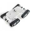 SZDOIT TS400 Großes 4WD-Roboter-Panzer-Chassis-Kit aus Metall mit Raupenketten, stoßdämpfender Roboter-Ausbildung, schwere Last, DIY für Arduino 23311560