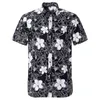 Летняя чистая хлопчатобумажная цветочная гавайская мужская рубашка с коротким рукавом регулярно подходит пляж в фабрике прямые продажи G0105