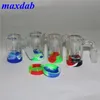 Nargile Cam Geri Yaratıcı Adaptörü 14mm Erkek Kadın 45 90 Glas Su Bongs Dab Teçhizatları