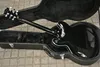 Özel 41 inç siyah sert klasik gitar çantası Antishock su geçirmez yarı içi boş gövde caz ES serisi gitar1740934