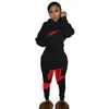 2023 Herfst En Winter Mode Vrouwen Trainingspakken Tweedelige Set Sportkleding Casual Lange Mouwen Kapmantel Broekpak S-XXL2218