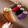 JGSHOWKITO Vente Chaude 2020 Enfants Garçons Filles D'hiver En Caoutchouc Classique Bottes De Neige Pour Enfants Bonbons Couleur Coton Chaud LJ201029