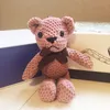 18-20cm Teddybeer Gevulde Pluche Speelgoed Leuke Jurk Konijn Hanger Dolls Geschenken Verjaardag Bruiloft Decor