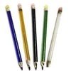 Glass Pencil Dabber Tools Oil Wax Dab Tool con aproximadamente 155 mm de longitud Bong Tool Colorido Grueso Pyrex Glass mano Agua