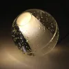 Lampada a sospensione moderna a LED con sfera di cristallo in vetro, lampada da soffitto a pioggia di meteoriti, doccia meteorica, barra per scale, lampadario a sospensione, illuminazione 110 V-240 V