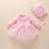 Neugeborenes Baby Mädchen Prinzessin DressClothes Baby Taufe Kleid 2020 Infant Taufkleid Vestidos 0 3 6 9 Monate Kinder Outfits LJ201221