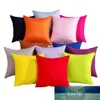 YWZN Candy Color Pillow Case Case Solid Color Throw Pillow Case Cukierki Kolor Dekoracyjne Poduszki Funda de Almohada Kussensloop