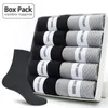 10 Paare/Box Pack Business Männer Bambus Socken Hohe Qualität Neue Klassische Lange Socken Für Sommer Winter Herren Kleid Socke größe US 6-121