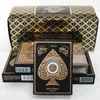 24k Goldfolie überzogene Karten Spiel Wasserdichte Luxus Premium Matte Plastikspielkarten für Geschenksammlung