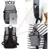 Basketball Sports Gym Bags Backpack School Bag For Soccer Ball Men Laptop Football Net USB Charging Backpacks Rucksack XA463WA Q0705