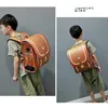 Япония Детская школьная сумка для девочек и мальчиков Рюкзак водонепроницаемый PU Randoseru Сумки для детей Ортопедическая сумка Mochila Escolar Y200328199G