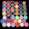 Nail Art Kits Profissional 42 Dicas Acrílicas Pó Escova Líquida Brilho Glitter Clipper Primer Arquivo Definir ferramentas Decoração