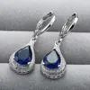 2019 Luxus Brincos lange Ohrringe Ohrringe Wassertropfen Typ Ohrringe für Frauen Modeschmuck