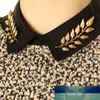 2 stks Unisex Mannen Dames Broche Set Creative Collar Pak Stick Borst Pin Lssed LldTy F Nice