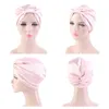 Elastic Hair Care Cap Satin Turban Hat Stretch Simulation Silk Night Women Accessories Chur22