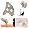 Gua SHA Plate Medical Grade Rvs Scraping Massage Tool voor ontspannend zacht weefsel Verminder spierpijn W11834