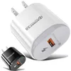 الشاحن السريع السريع سريع الشاحن الاتحاد الأوروبي US QC3.0 USB Wall Charger Adapters for iPhone 11 12 Pro Max Samsung S10 S20 HTC Android Phone