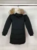 01Fashion Canada Jassen Damesjas Parka Witte ganzendons jassen met capuchon Damesparka Dames buitenjas Dameswinterjas parka