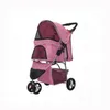 Pet Stroller Cat Dog 3 Ruedas Jog de ruedas Plegado de viaje ligero transportador transpirable1131251