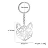Anahtarlıklar benim şekli anahtarlık kedi hayvan paslanmaz çelik takı anahtarlık pet anahtarlık kesti holding anahtarlık hayvanlar kadın erkek erkekler