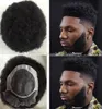 mens hairpieces toupee Men hairpieces Lace Front PU Toupee Jet Black Peruvian Virgin Remy Human Hair Replacement for Black Men High Grade