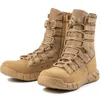 Militaire Tactische Combat Laarzen Mannen Outdoor Wandelen Desert Leger Laarzen Lichtgewicht Ademend Mannelijke Enkellaarzen Jungle Shoes 220212