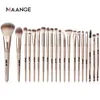 20PCS Maange Wooden Makeup Brushes Makeup Bursh Tool 2010071497556のためのナチュラルヘアファンデーションパウダーアイシャドウ付きプロフェッショナルセット