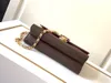 Sold Fashion genuine Leather Women shoulder bag change wallets waist bag classic letter chain womens All-match crossbody shoul3163