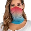 Gradient Print Women's Outdoor Bandana Breathable Face Scarf Fishing Cycling Sport Elastic Tube Neck Gaiter Headband Scarf Y1229