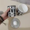 Ceramic House Candle Holder DIY ręcznie robione cukierki słoik vintage do przechowywania domek dekoracja domów klejnot