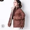 Nouvelle tenue de la station européenne Marchandises européennes mode féminine épaisse doudoune femme automne / hiver manteau de pain court tendance 201217