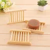 Soap Dishes Bamboo soaps holder toilet natural wood single layer drain Bathroom box environmental protection and heal