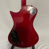 Custom Ernie Bola Música Homem Braço - Ada Dividido Vermelho Vermelho Guitarra Elétrica V-Shaped Bookmatched Flame Maple Maple HH Pickups Humbucking