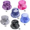 Unisexe Gradient Tie-Dye Bucket Hat Hip Hop Street Dance Large Brim Fisherman Cap M7DD Y200730