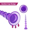 NXY Anal Plug Lange Anale Kralen Butt Met Zuignap Toren Massager Expander Lesbische Masturbator Jelly Sex Toys Voor Vrouwen Mannen1215