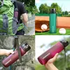 Neue 1000 ml Sportwasserflasche BPA-freie tragbare auslaufsichere Shaker-Flasche Kunststoff-Trinkgeschirr Outdoor Tour Gym Kostenloser Versand Artikel 201221