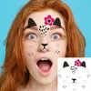 New Body Art Waterproof Temporary Tattoo Stickers Animal Design Fake Tattoo Flash Tattoo Sticker Face Makeup For Kids