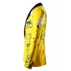 Pyjtrl Men Luxe Jacquard Yellow Goud Slim Fit Blazers Chinese stijl Fashion Casual Suit Jack -ondertekenaars Kleding 201104