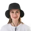 Sombrero de cubo con visera para exteriores de verano para hombres y mujeres, protector solar de ala ancha, Color sólido simple, ajustable, plegable, Panamá, pescador G220311