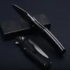 1Pcs New Flipper Folding Knife D2 Satin Blade Steel Sheet + G10 Handle Outdoor Camping Hiking Ball Bearing Fold Knives