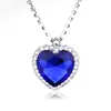 faveurs cadeaux collier Titanic coeur de l'océan bleu pour toujours amour pendentif collier mères femme petite amie anniversaire Saint Valentin cadeau