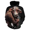 Spring and Autumn 2021 New Men's Women's Children's Funny Dinosaur Hoodie Long Sleeve 3d Printing Animal Sweatshirt Coat