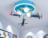 Nordic planet flugzeug kronleuchter für kinderzimmer wohnzimmer kinder led leuchten kreative hause dekorative leuchte