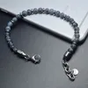 Fashion mens bracelet stainless steel chain Natural stone tiger eye turquoise lava rock beads bracelets fashion jewelry