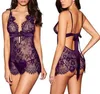 Femmes Sexy Lingerie Érotique Ensemble De Mode Femme Bicolore Dentelle Impression Perspective Blouse Designer Sexy Pyjama Chemise De Nuit Sous-Vêtements230T