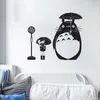Bushalte Muursticker Mijn buurman Totoro Verwijderbare Interieur Vinyl Stickers Voor Kinderen Kamers Dieren Kunst Muurschildering Paraplu Patroon Syy543 201130