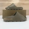 Slide enflaame laranja enfora homens mulheres chinelos sapatos terra marrom brilho verde resina pura resina óssea deserto deserto homens praia flip flop sneakers